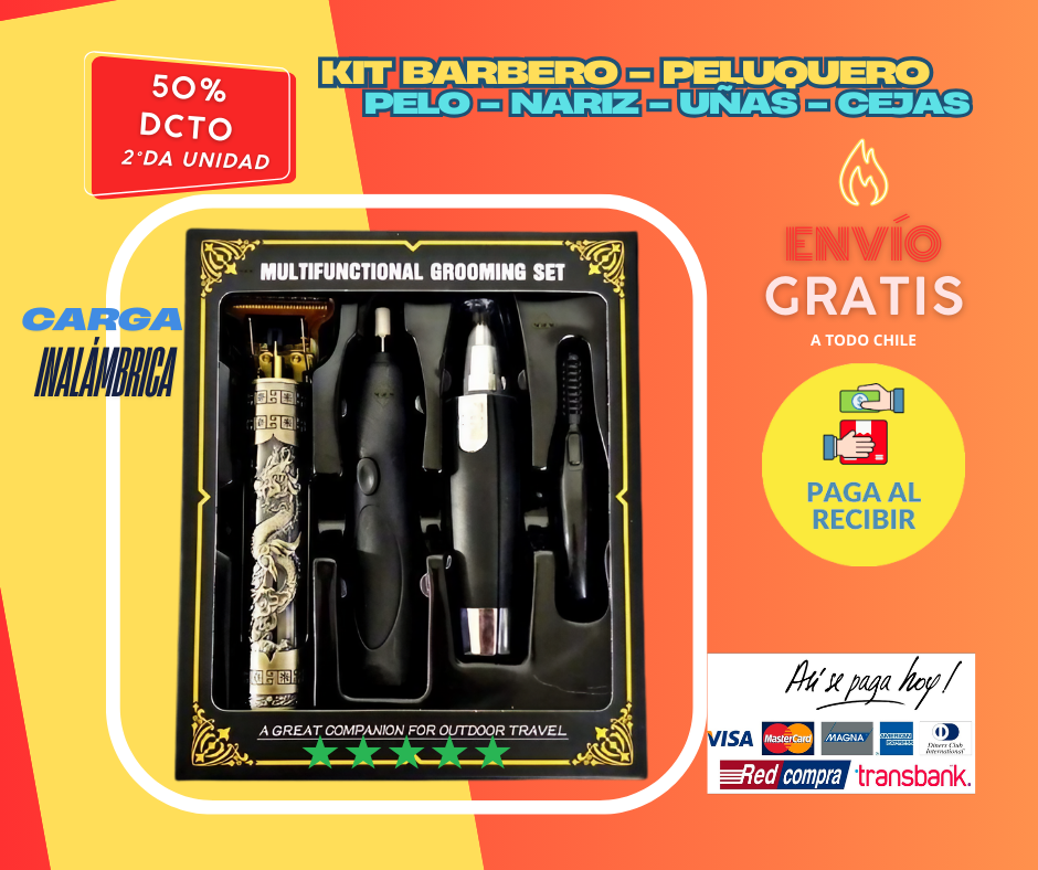 Kit Maquina de Cortar Pelo